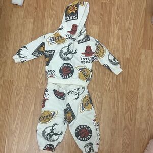NBA Team Logo Hoodie and Pants Set
